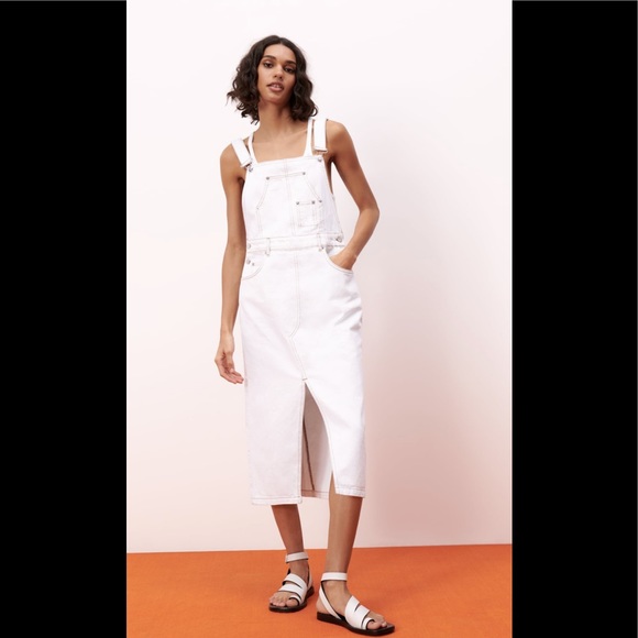 Zara Dresses Zara Denim Overall Dress Poshmark